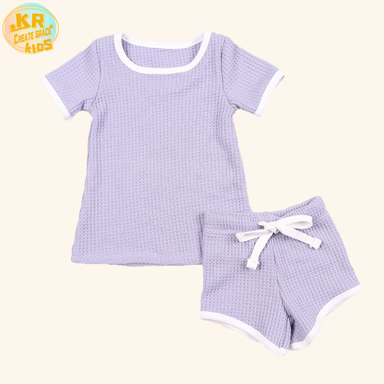 Boutique Can красочные вафельные короткие брюки летний комплект из двух предметов короткие брюки лето