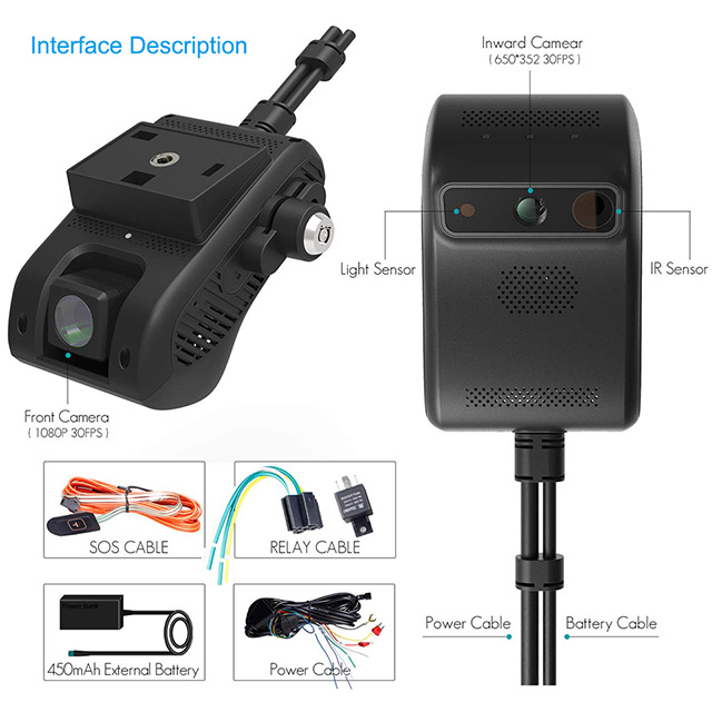 JC200 3G автомобильная камера HD 1080P с двойной записью GPS отслеживание удаленный мониторинг видео в реальном времени автомобильный видеорегистратор камера в интернете и приложении