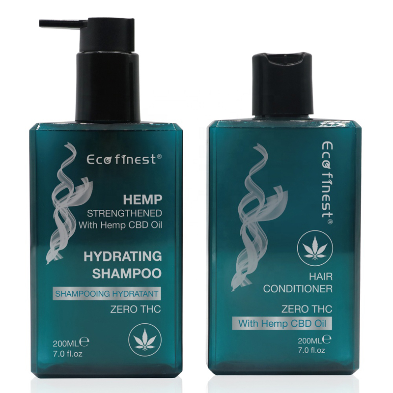 Фирменный набор шампуня и кондиционера конопли CBD для кудрявых волос