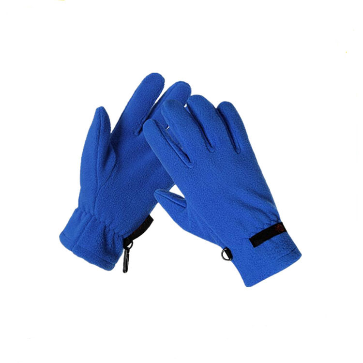 Winter Warm Polar Fleece Gloves Thick Men Women Custom Design