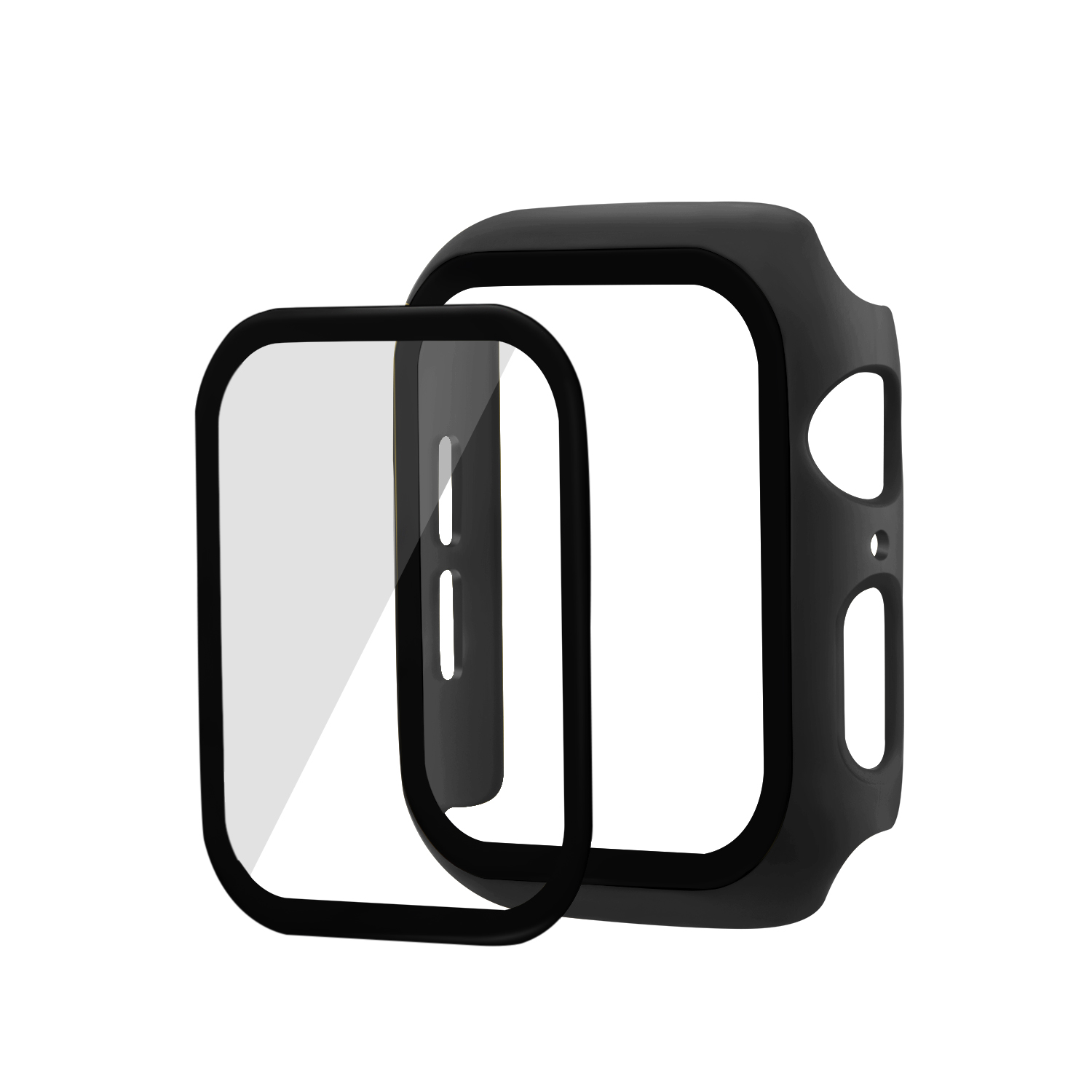 Чехол для часов со стеклянной защитой экрана для умных часов Apple Watch 44 мм T500 W26