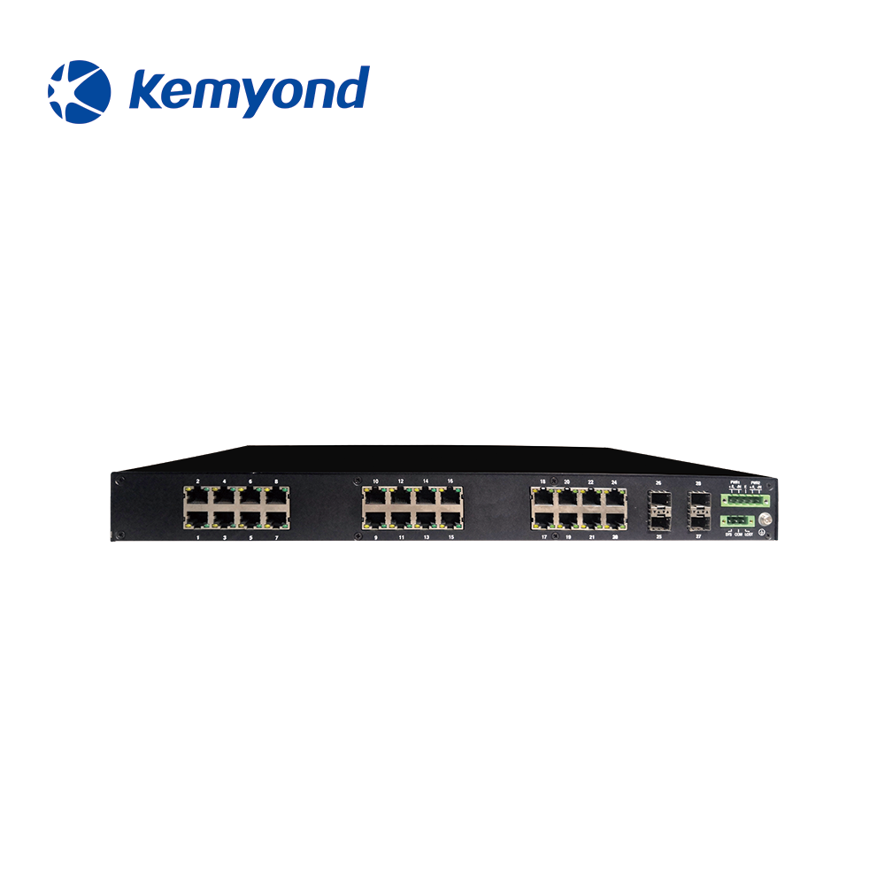 Горячая распродажа! S2100-F4T24 управляемый промышленный Ethernet коммутатор 4 порта SFP 24 портов Ethernet сетевой коммутатор