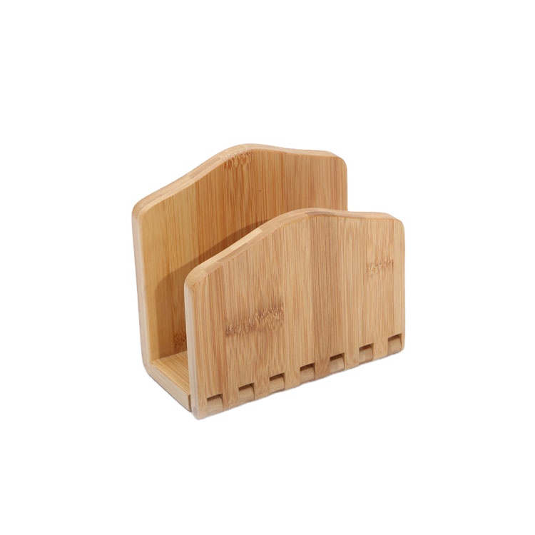 Cheap Price Expandable Adjustable Bamboo Napkin Paper Holder for Kitchen Restaurant