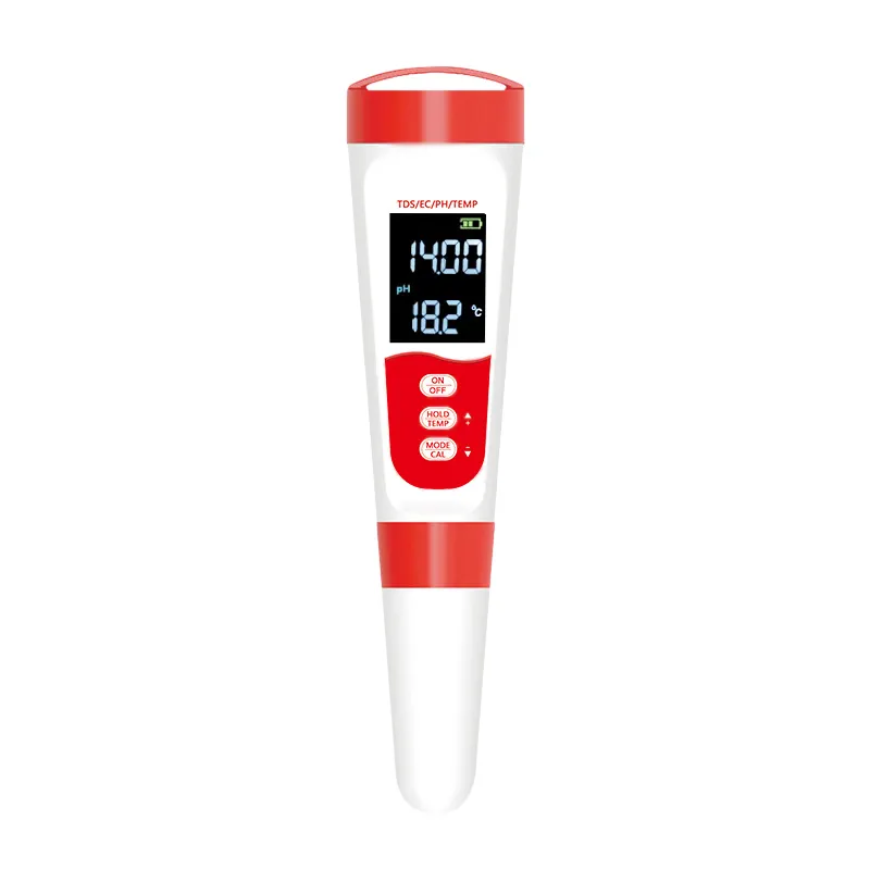 Cross-border New 4 in 1 Portable Digital Pen Type TDS/EC/Temp PH Test Pen Acidity Meter for Water Quality