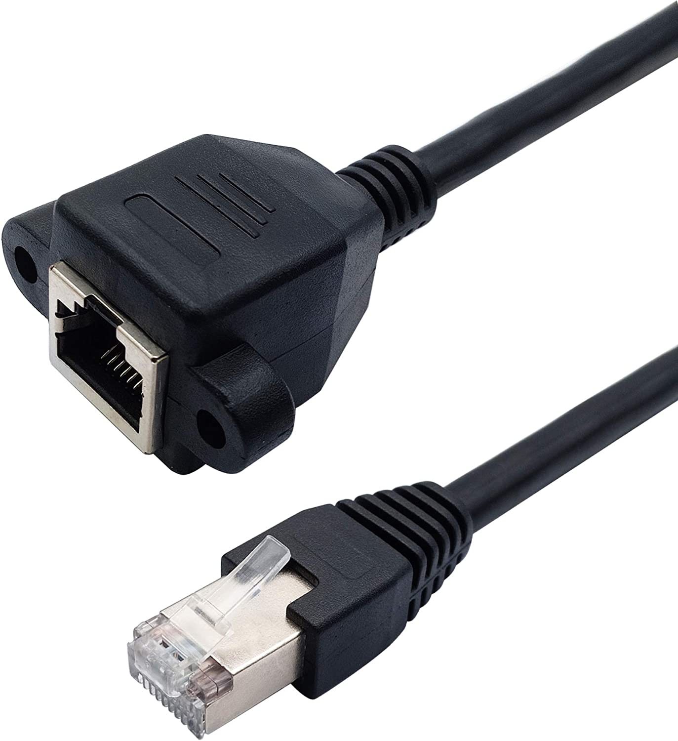 Сетевой кабель Ethernet RJ45 штекер-гнездо, экранированный Ethernet rj 45 разъем, винтовой Удлинительный кабель для монтажа панели 0,3 м