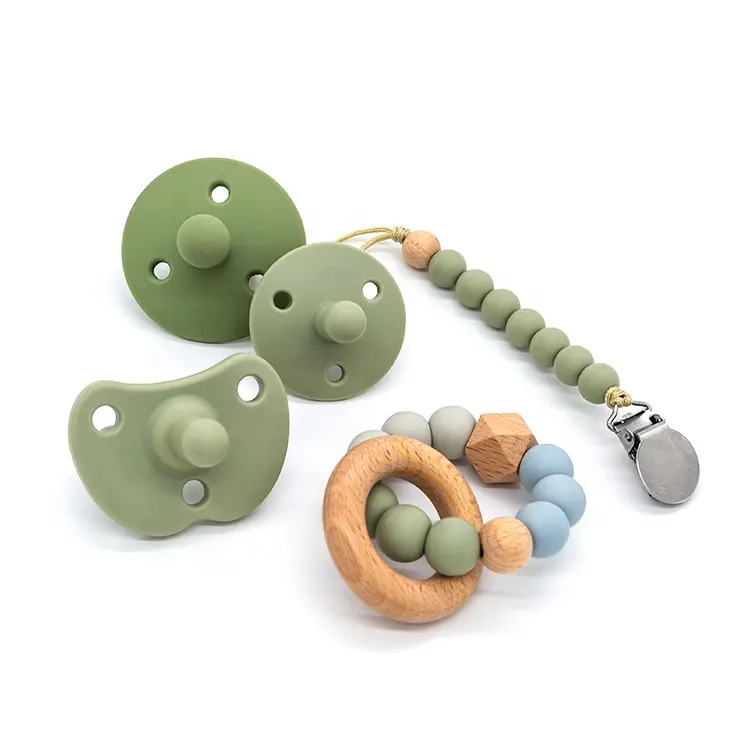 feeder soothie pacifier Natural ruber silicone dummy baby bibs pacifiers for baby