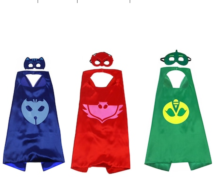 FZ02 Halloween double-layer cloak barking team child Emmaia Greconner Owl pajamas man cloak mask