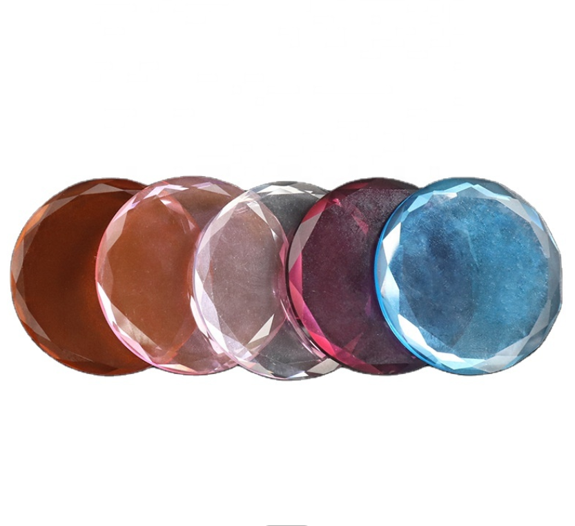 Crystal Glass Glue Pallet Eyelash Clear Glue Tiles Holder Korean Eyelash Extensions Glasses