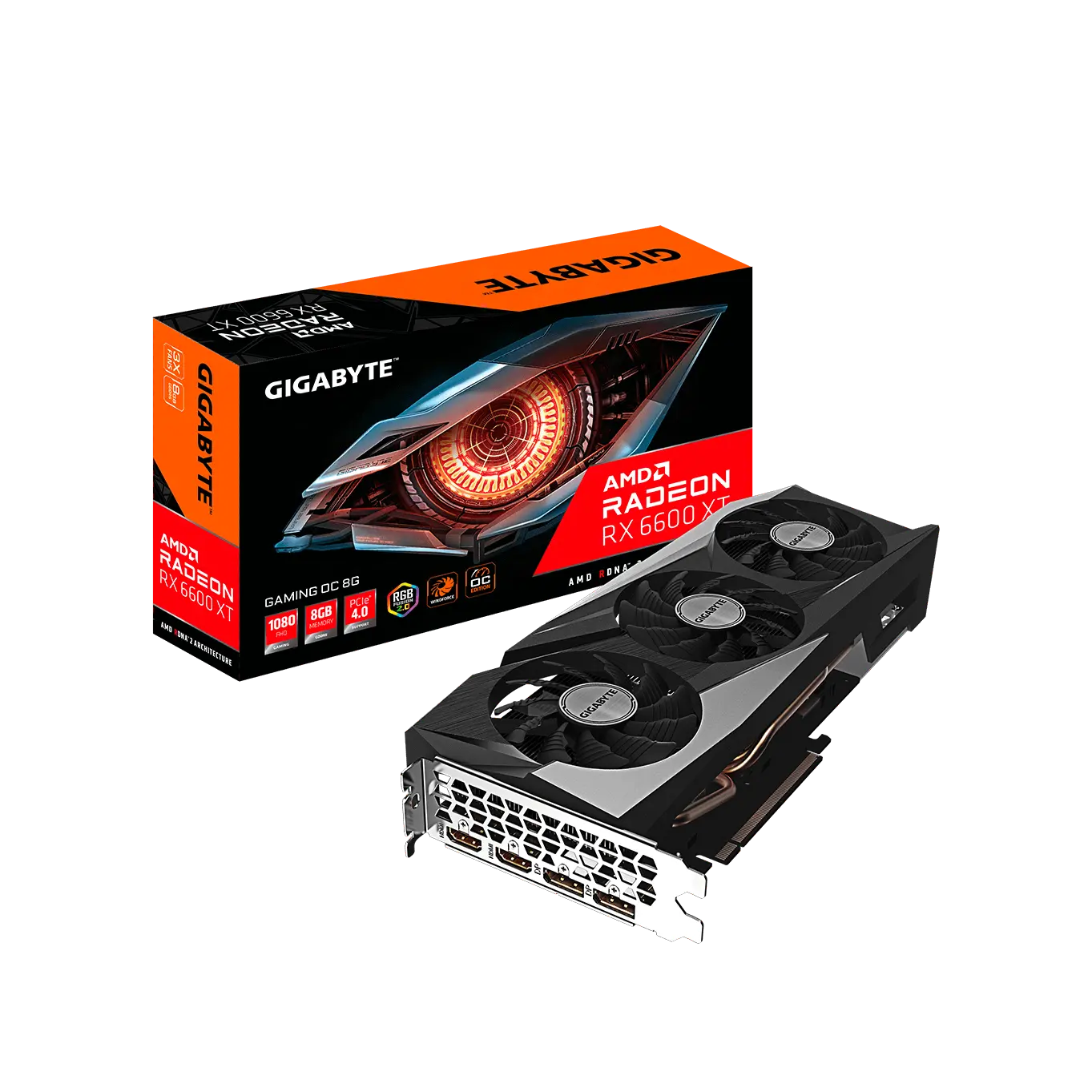 New Arrival ETH Mining Brand NewGIGABYTE RX 6600 XT GAMING OC 8G Sealed Package For Gaming Desktop Gaming AMD RX 6600 XT