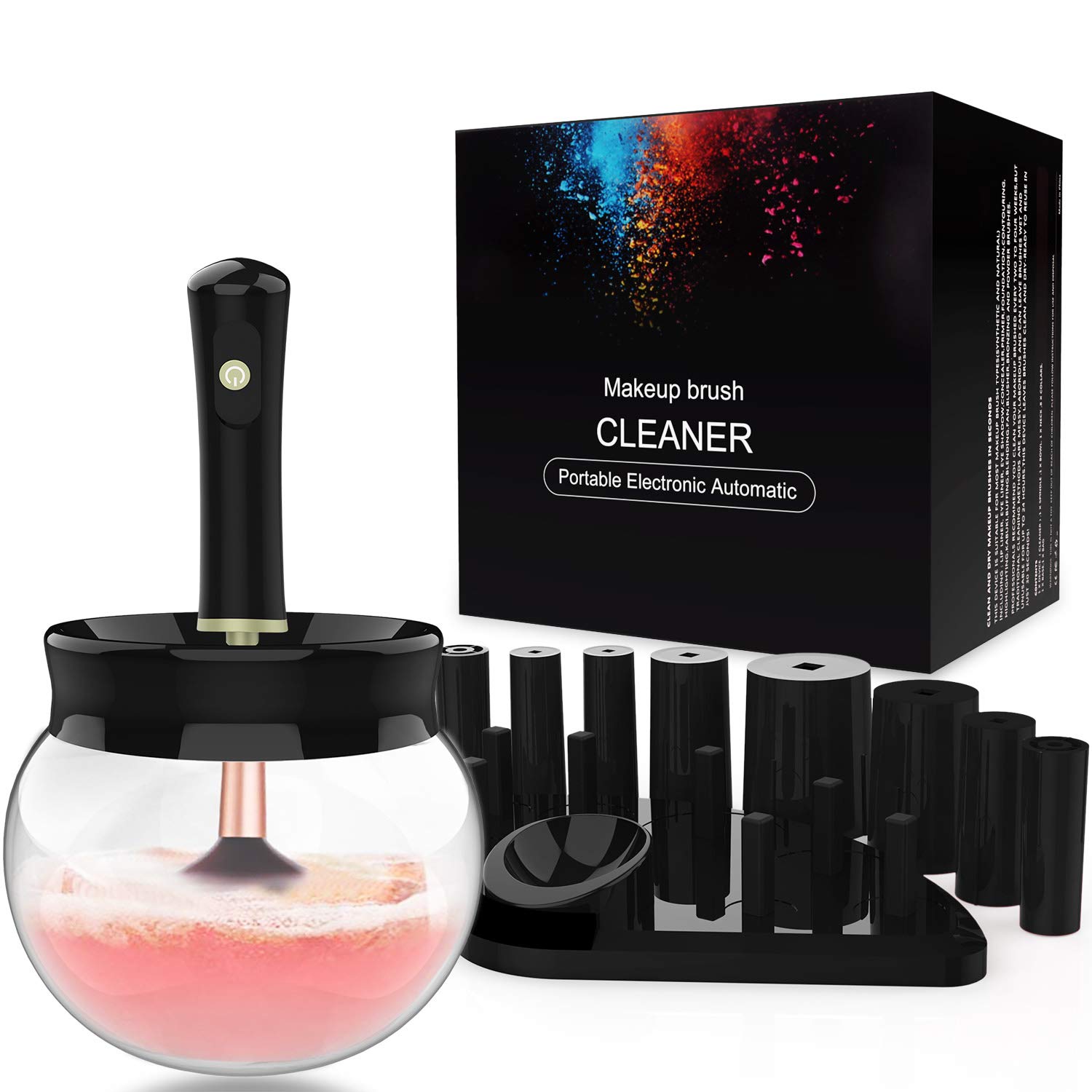Electric Facial Make Up Brushes Cleaner Silicone Plug Instant makeup brush set cleaner