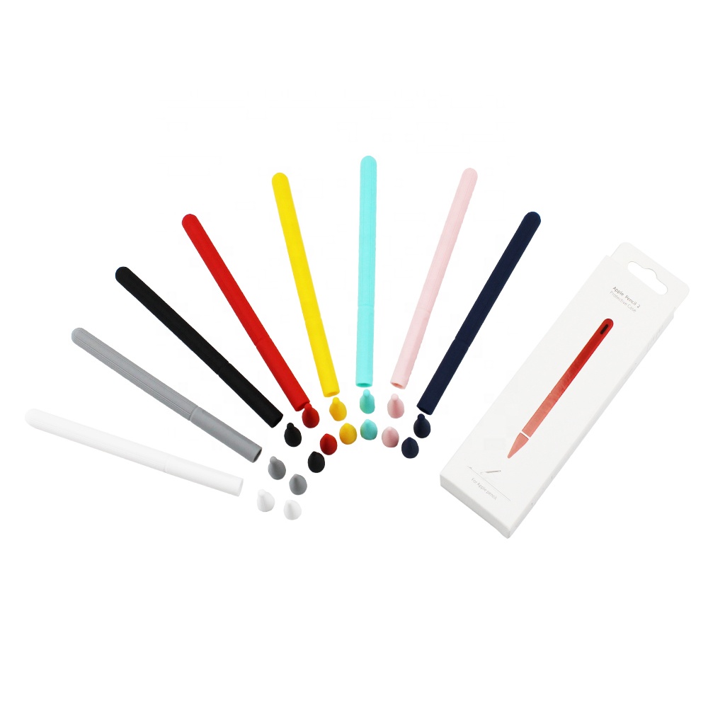 Новый силиконовый ipad защитный Футляр Чехол для карандаша Apple pencil для удостоверения личности-2
