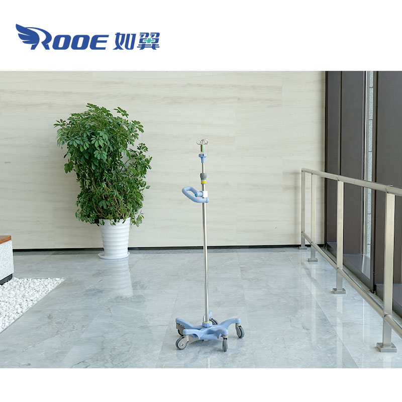 BIV03 Clinic Department Height Adjustable Patient Infusion Pump IV Pole Stand