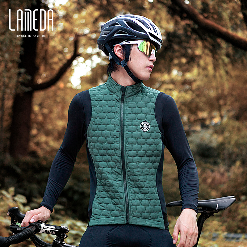 LAMEDA Breathable Thermal Fashion Winter Cotton Filling Cycling Mens Gilets