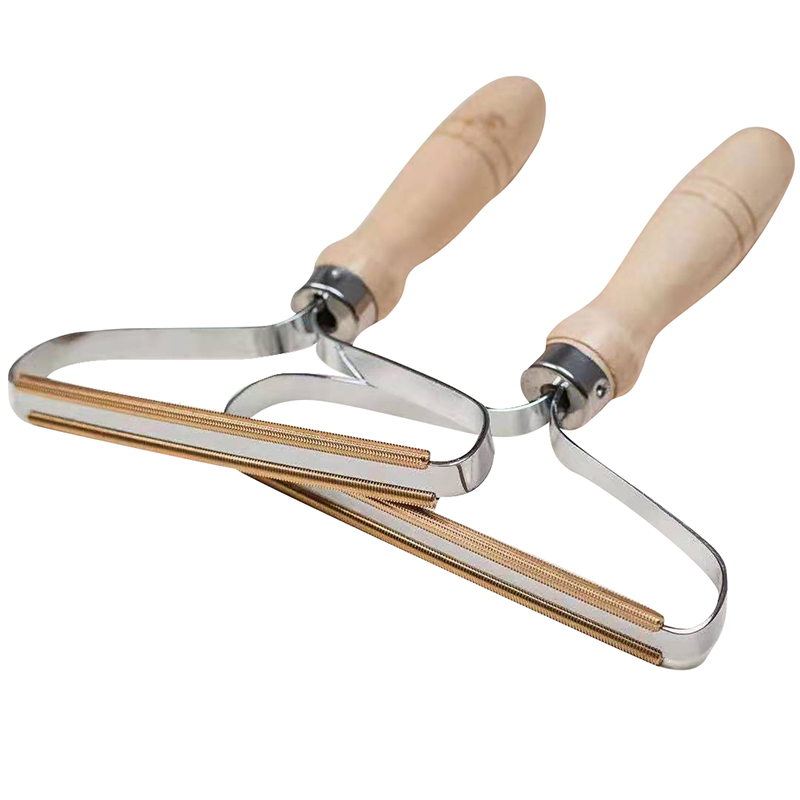 Hot Selling Wooden Metal Clothes Fuzz Shaver Shave Wool Implement Portable Reusable Double Sided Lint Remover
