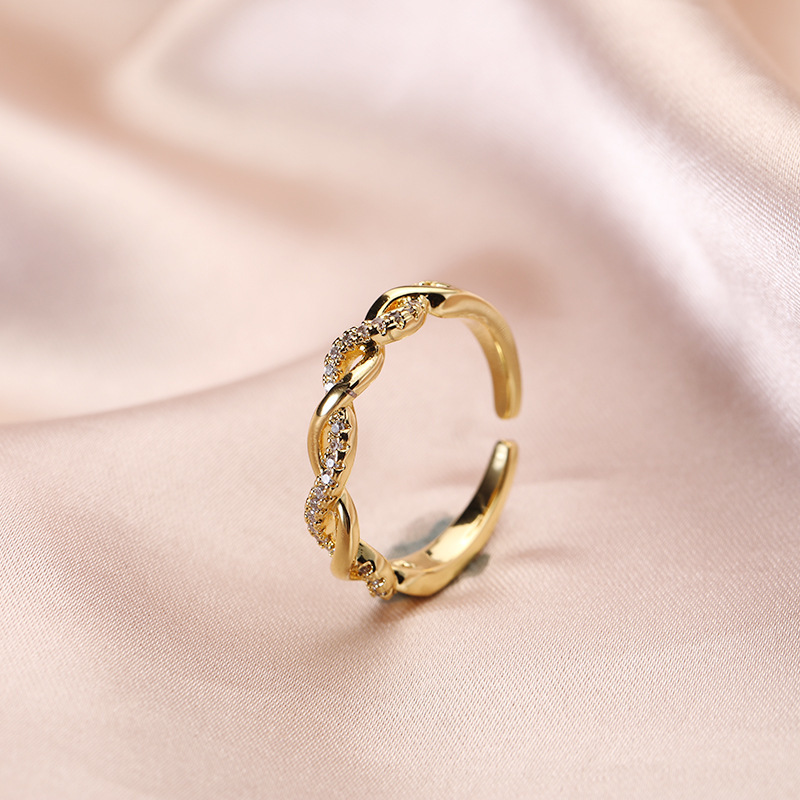 Smart Electronics Creative woven twist ring fashion personality index finger opening creative simpleSmart Ring