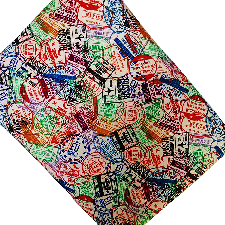 custom digital printed fabric 100%cotton printed fabric cotton plain woven poplin printed fabric for garment