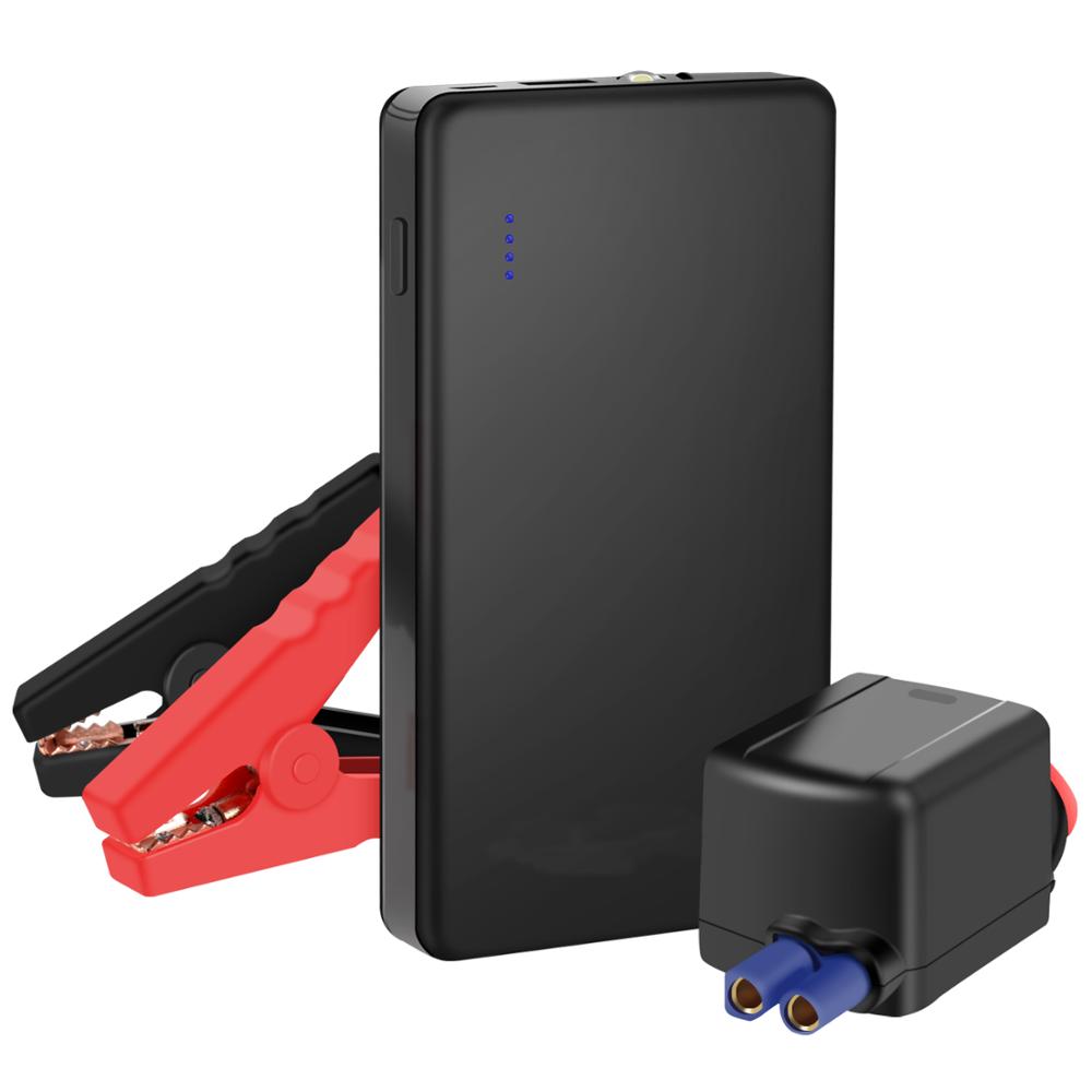 Multi-functional Best Portable 700A Peak 12V 8000mAh Car Jump Starter Up to 4.0L Gas or 2.0L Diesel Engine Power Pack