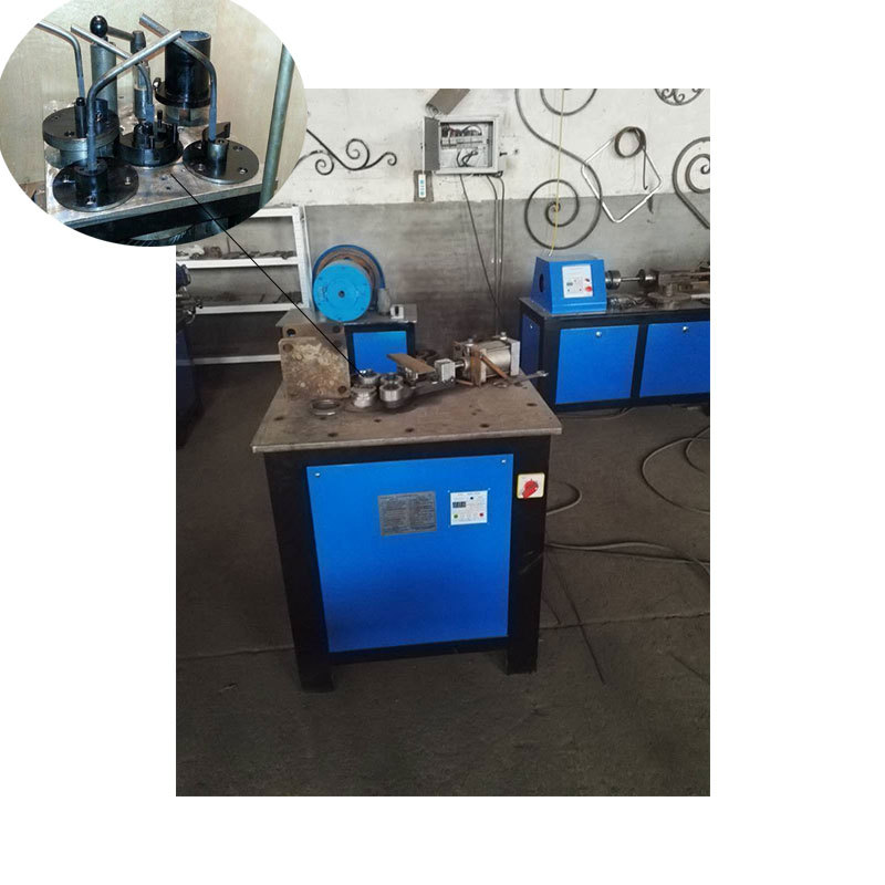 Iron art pattern S-shaped flower bending device Hand bending machine for stair handrail Simple C-shaped flower bender