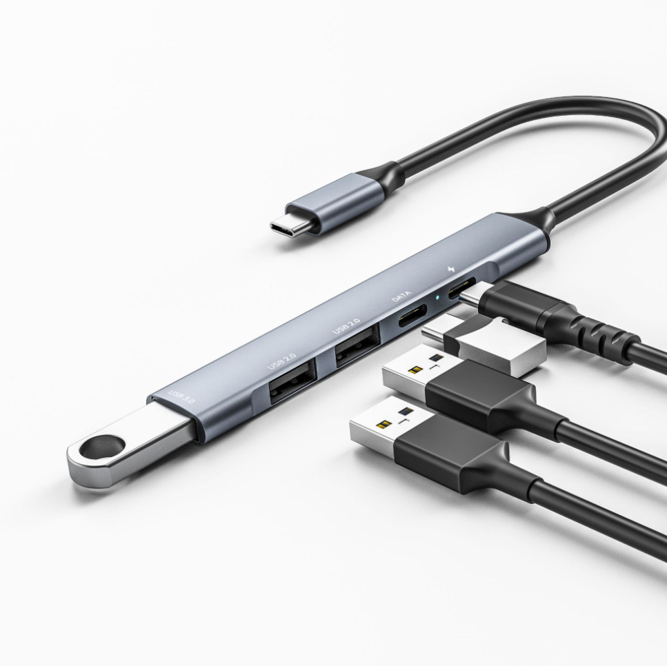 2021 ноутбук концентратор usb 5 в 1 компьютер PC Тип c концентратор USB разветвитель type-c3.0 Быстрая зарядка 60 Вт
