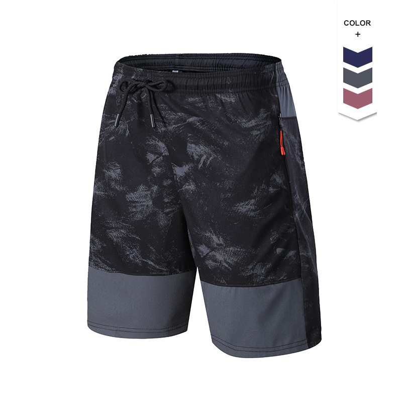 Training Exercise Gym Workout Shorts Set One Piece Men's Athletic Shorts Printed Men Fitness Exercise Shorts