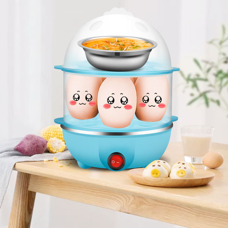 Electric Deluxe Rapid Egg Cooker for Hard Boiled, Poached, Scrambled, Omelets, Steamed Vegetables, Seafood, Dumplings & More