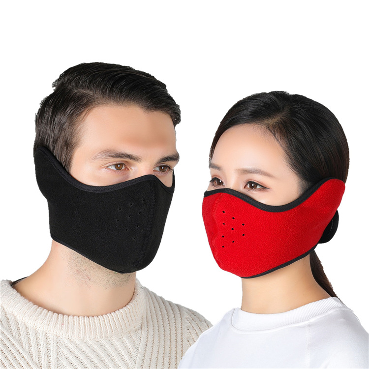 Finelai Wholesale Unisex Winter Fleece Ski Masks Outdoor Cycling Protect Ski Mask Face Cover Earmuffs