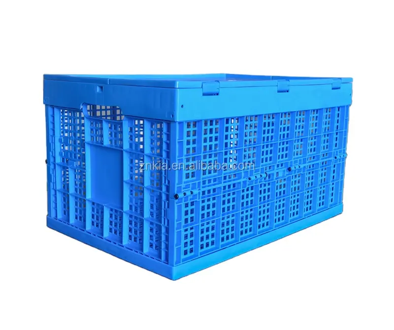 600*400*340mm Food Use vented collapsible plastic storage basket for fruit