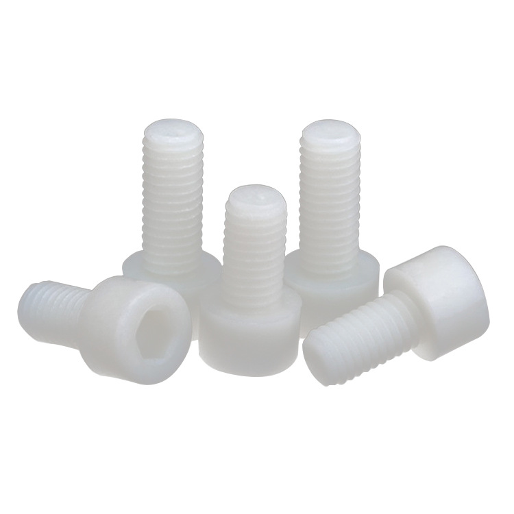 Factory price plastic nylon hex socket head screws