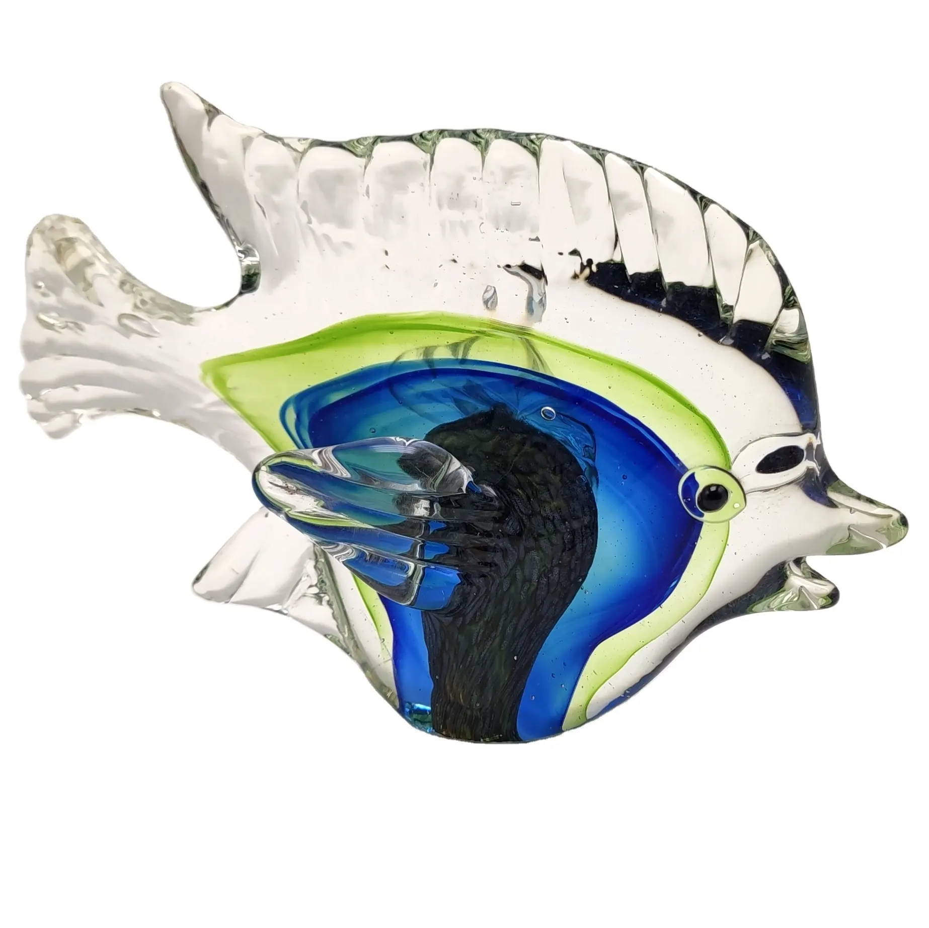 Fish Wall Art Handcrafted Glass Tropical Fish Decor For Bathroom Pool Patio Pretty Gift