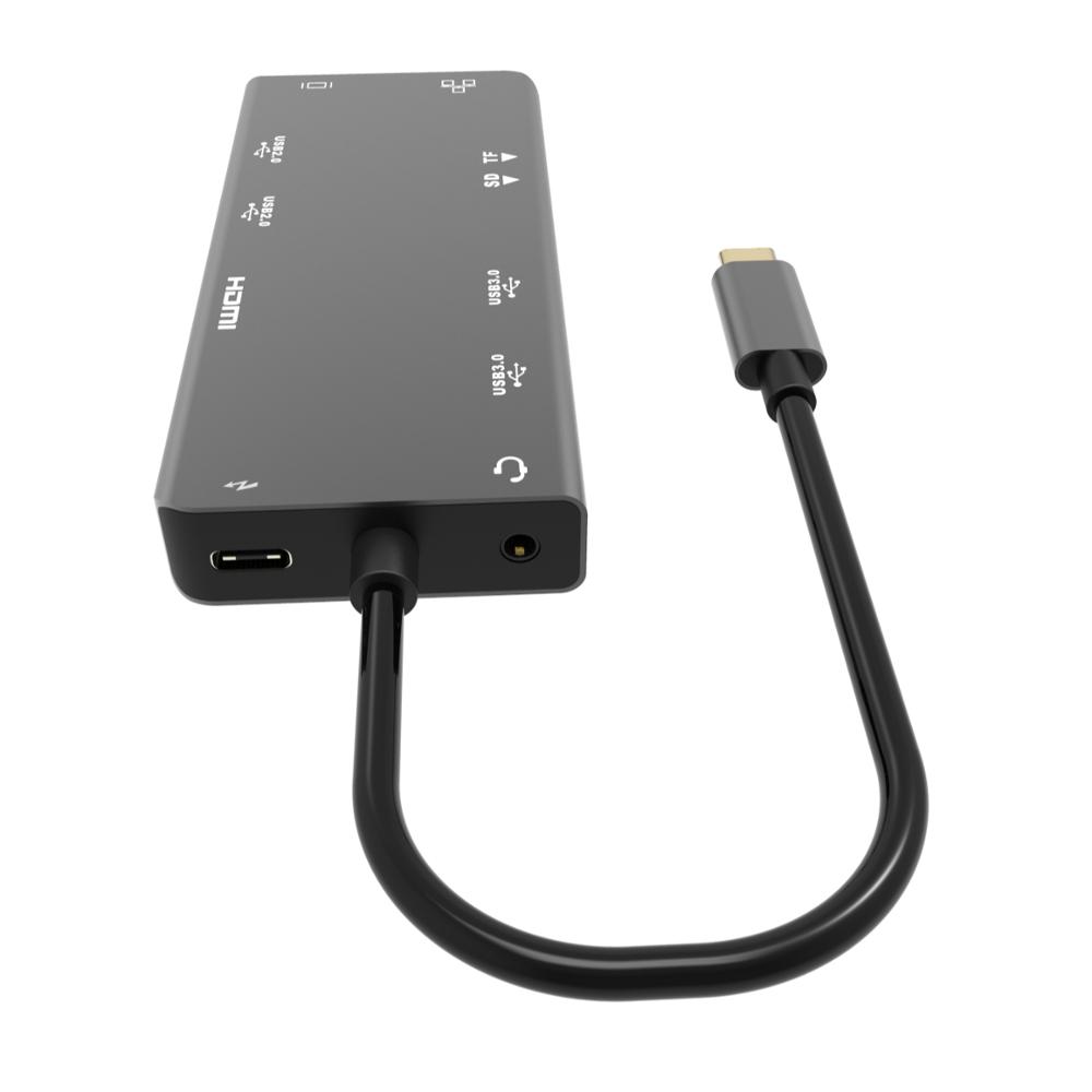 Док-станция USB Type C Hub 11 в 1, док-станция для универсальной совместимости
