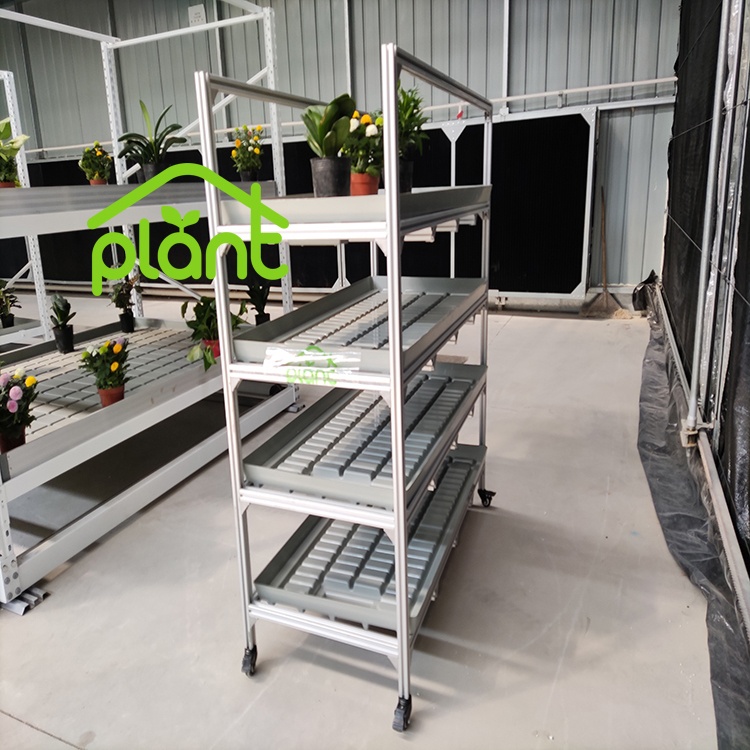 Agriculture Nursery Tray Grow Rack Vertical Indoor Farming for Greenhouse