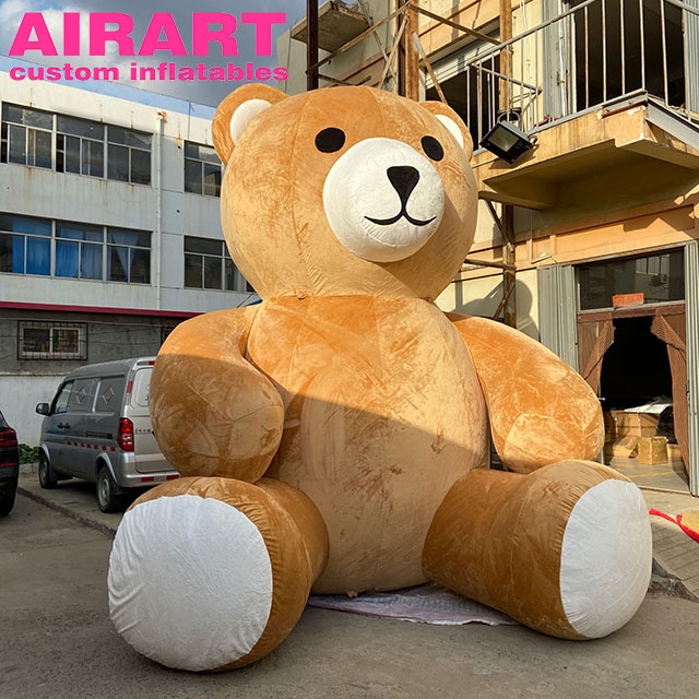 large inflatable bear balloon,Hot Sale Inflatable Christmas Decoration Bear Toys With Led Light