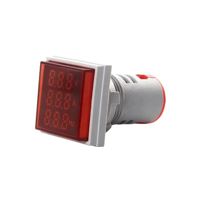 AD16-22VAHzS 22mm AC Led light Digital Voltage Current Meter Indicator Voltmeter Ammeter Frequency meter