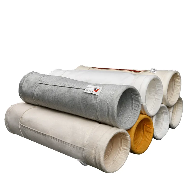PE  Polyester PPS P84 PTFE FMS Nomex Fiberglass Dust Collector Filter Sleeve Filter Sock /Filter Bag With PTFE Membrane
