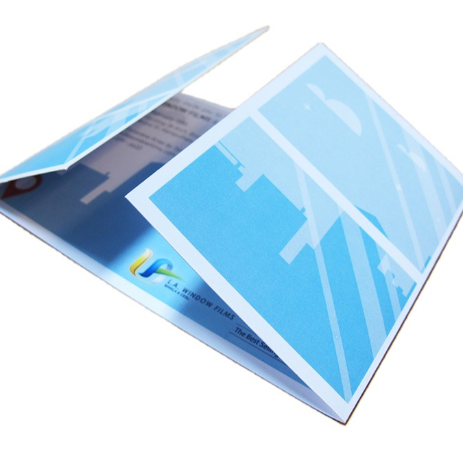 Manufacture fold flyer printing service brochure pamphlet