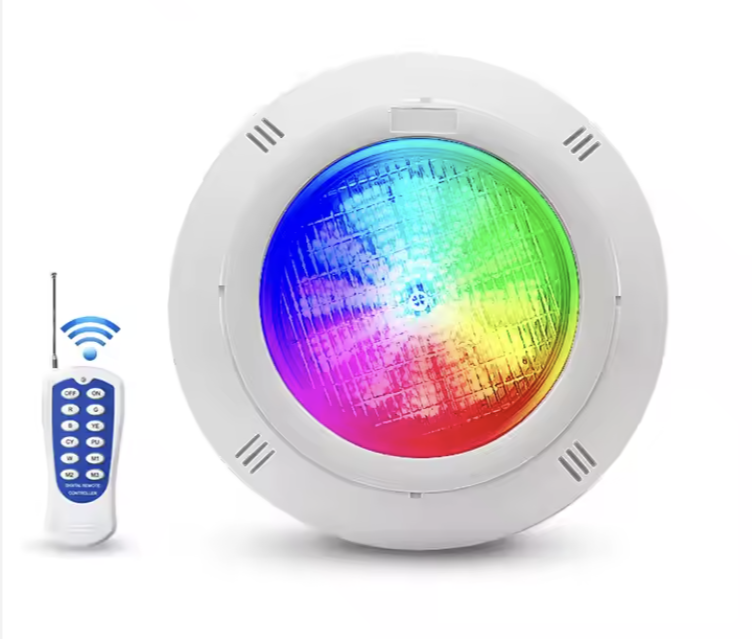 ABS Waterproof RGB LED Pool Lamp 12V Wireless Color-Changing IP68 Underwater Light for Swimming Pools