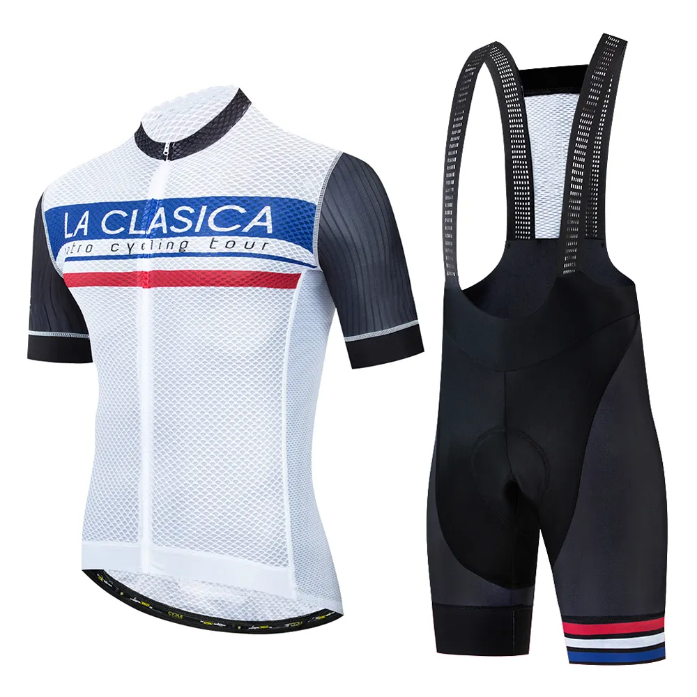 Custom Logo Design Bike Jersey Men Cycling Wear Bib Set