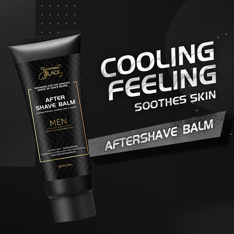 Everythingblack пользовательская этикетка питает и увлажняет мужское средство после бритья органические непроверенные на животных