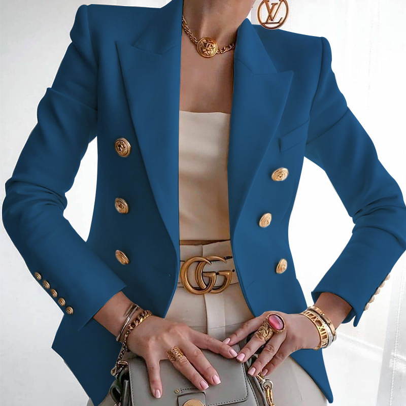Button Ladies Blazer Woman 2021 Work Suit Women's Jacket Office Lady Formal Women Blazers and Jackets Female Blazer