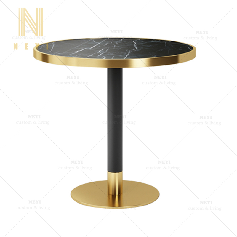 DT191 Modern glass marble dining tables for restaurant