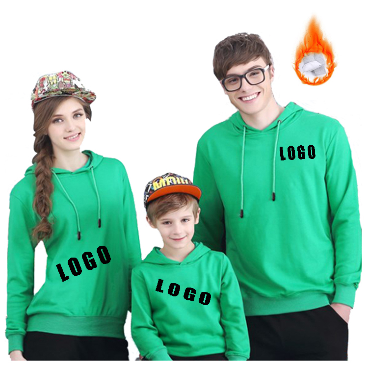 Winter Autumn Parent-child Hoodies clothes mom Dad and son daughter matching Outfit Hoodie Custom With Family Logo