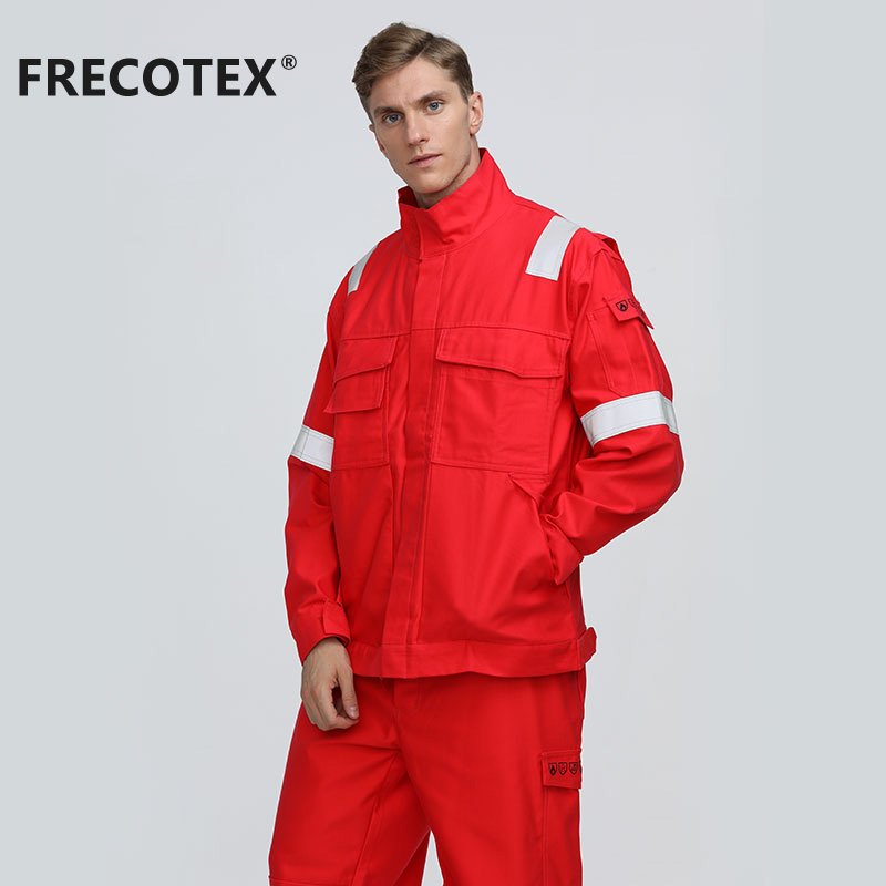 Огнестойкая Рабочая куртка FRECOTEX со светоотражающими лентами