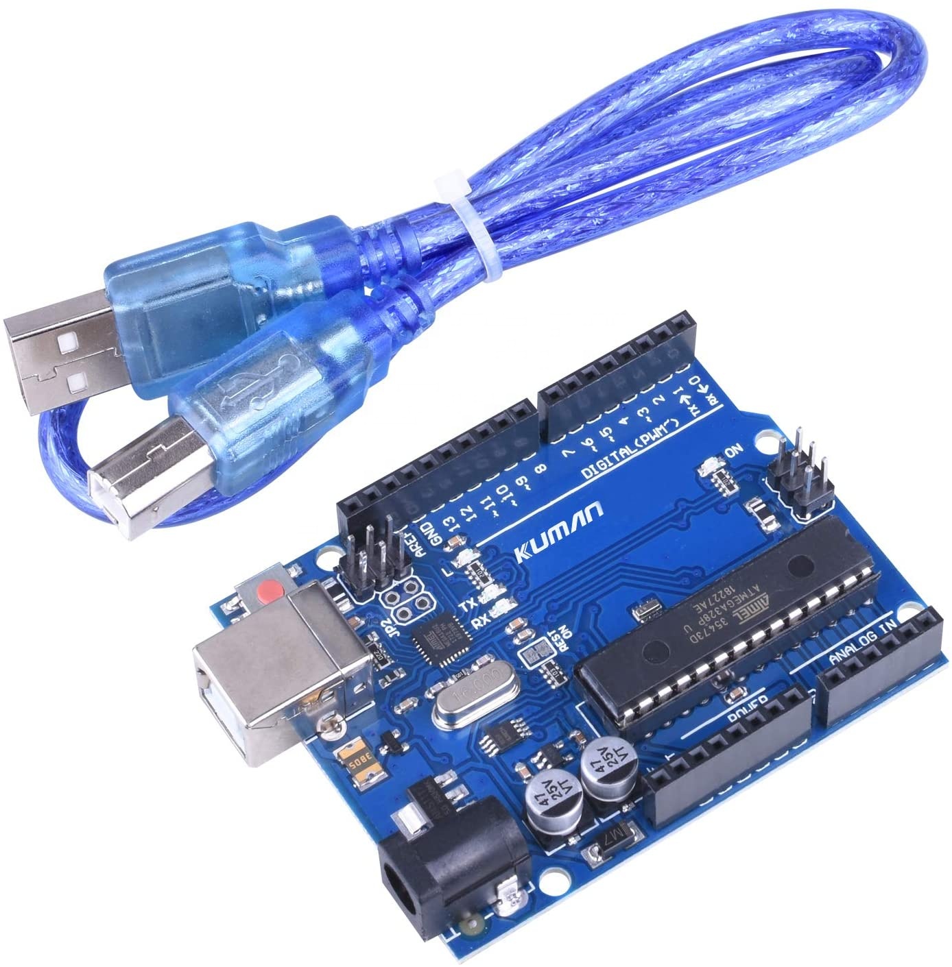 Чип UNO R3 CH340G + MEGA328P 16 МГц для UNO R3 макетная плата с USB-кабелем