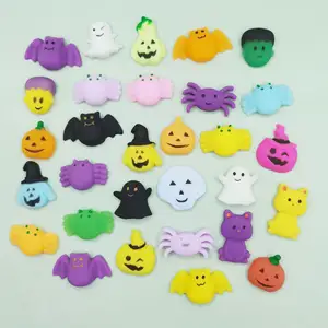 New Arrivals Halloween gift Pumpkin Ghost Animals Anti-stress Mini Soft Mochi Toys Sensory Fidget Squeeze Toy Mochi Squishies