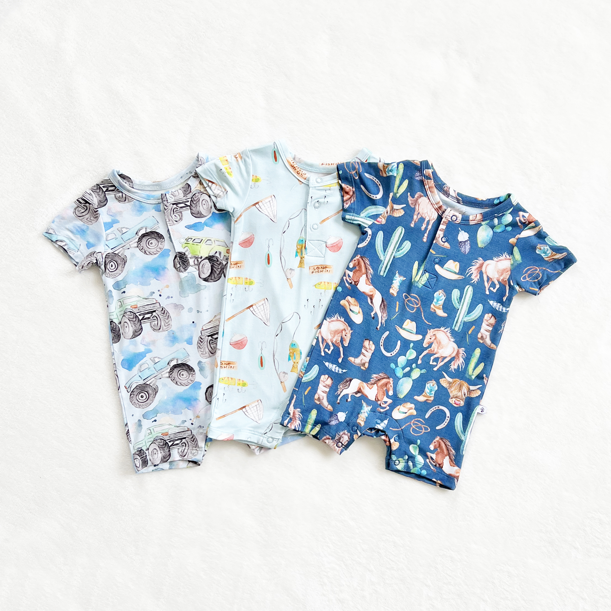 Custom High Quality Bamboo Fiber Fabric Long Sleeve With Zipper rainbow Printing Baby Boys Clothing Romper
