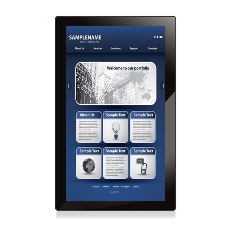 1024*600 wide screen 7 inch LED resistive touch screen monitor