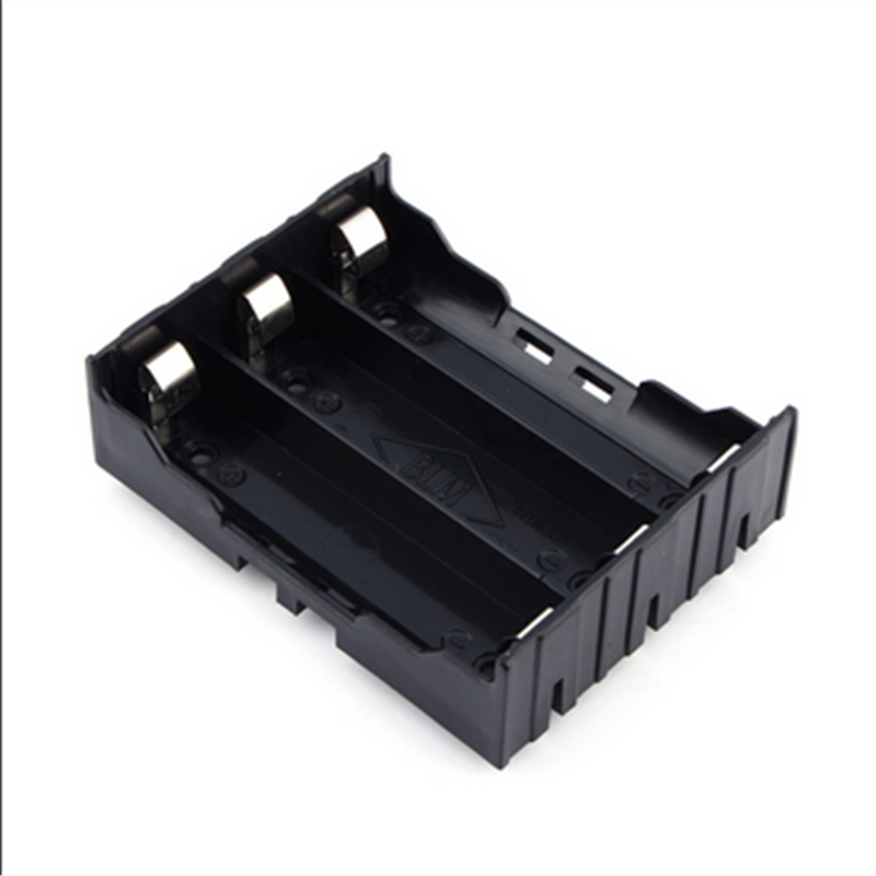 Черный пластик 3x18650 батарейки 6 Pin 3,7 V батарея держатель Чехол параллельно/в серии