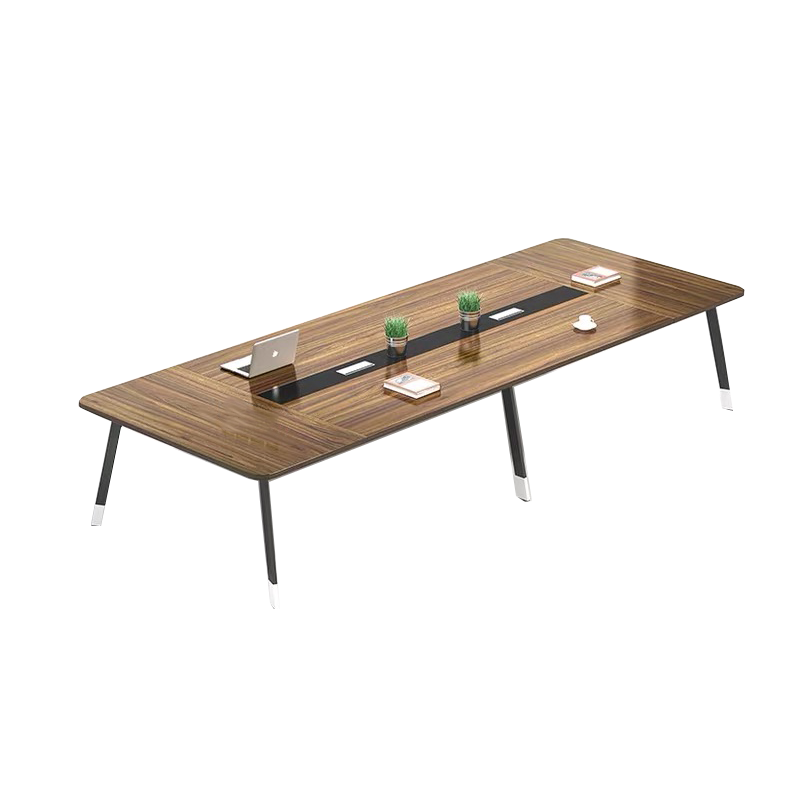 Hot Selling Good Quality Walnut Color Simple And Modern Conference Table