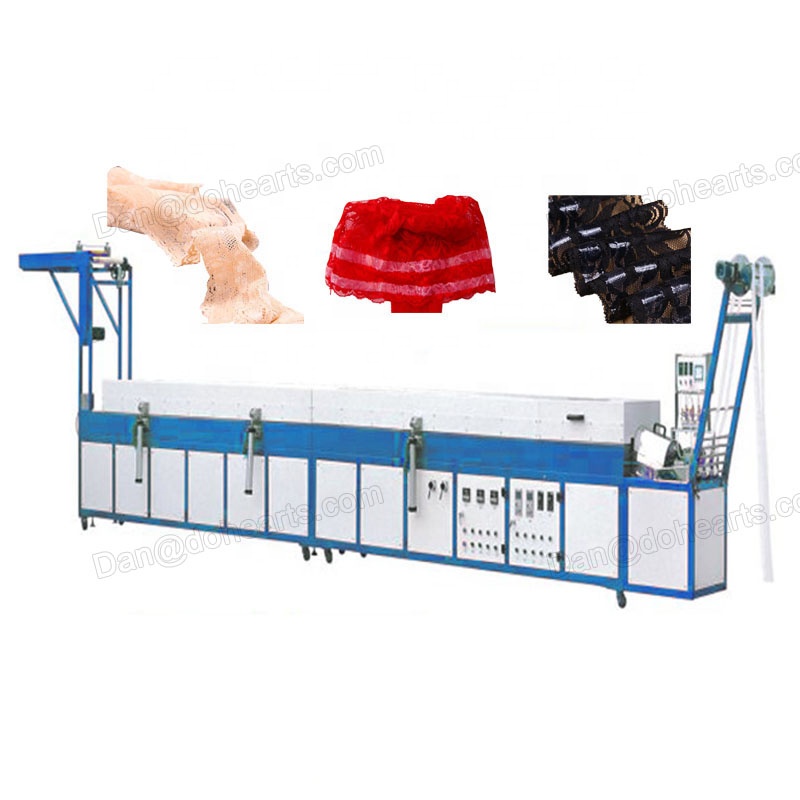 Silicone Elastic tapes narrow fabric automatic lace underwear coating machine