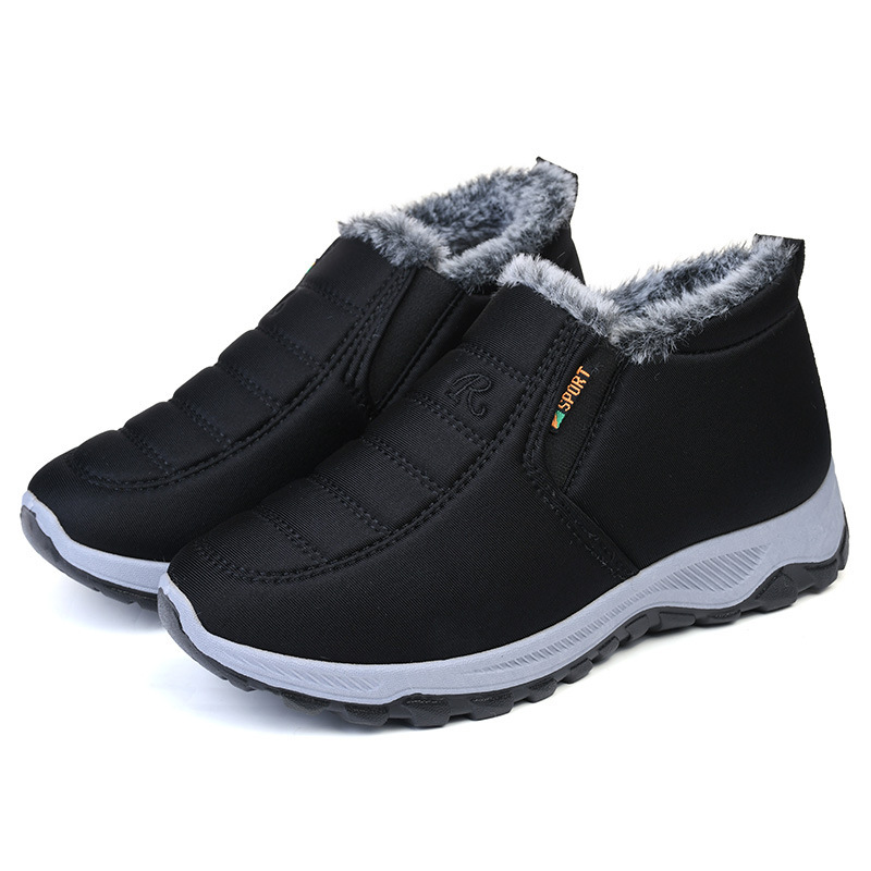 wholesale 2024 Rubber out-sole waterproof upper women's mens unisex winter warm snow loafers shoes walking boots for man